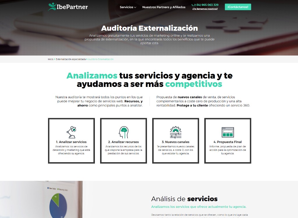 Plan de posicionamiento web con objetivos e informes claros